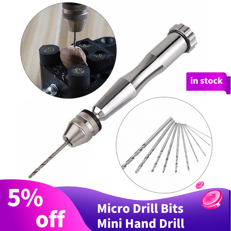 Mini tay đẩy mũi khoan kềm ê chuck mũi khoan nhôm trang sức đồng hồ dụng cụ sửa chữa đồng hồ