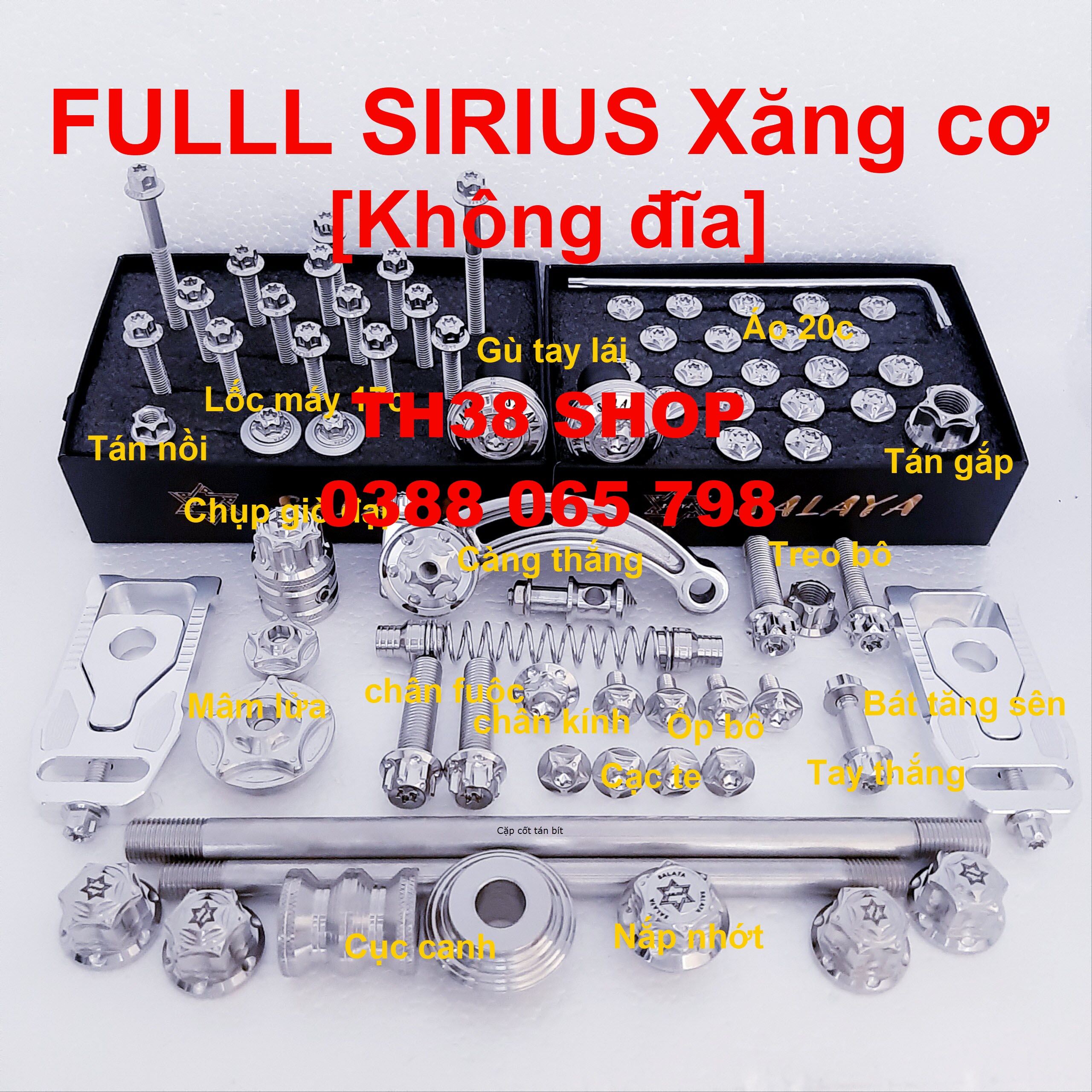full ốc salaya sirius xăng cơ [có đĩa hoặc không đĩa lựa chọn bên dưới]