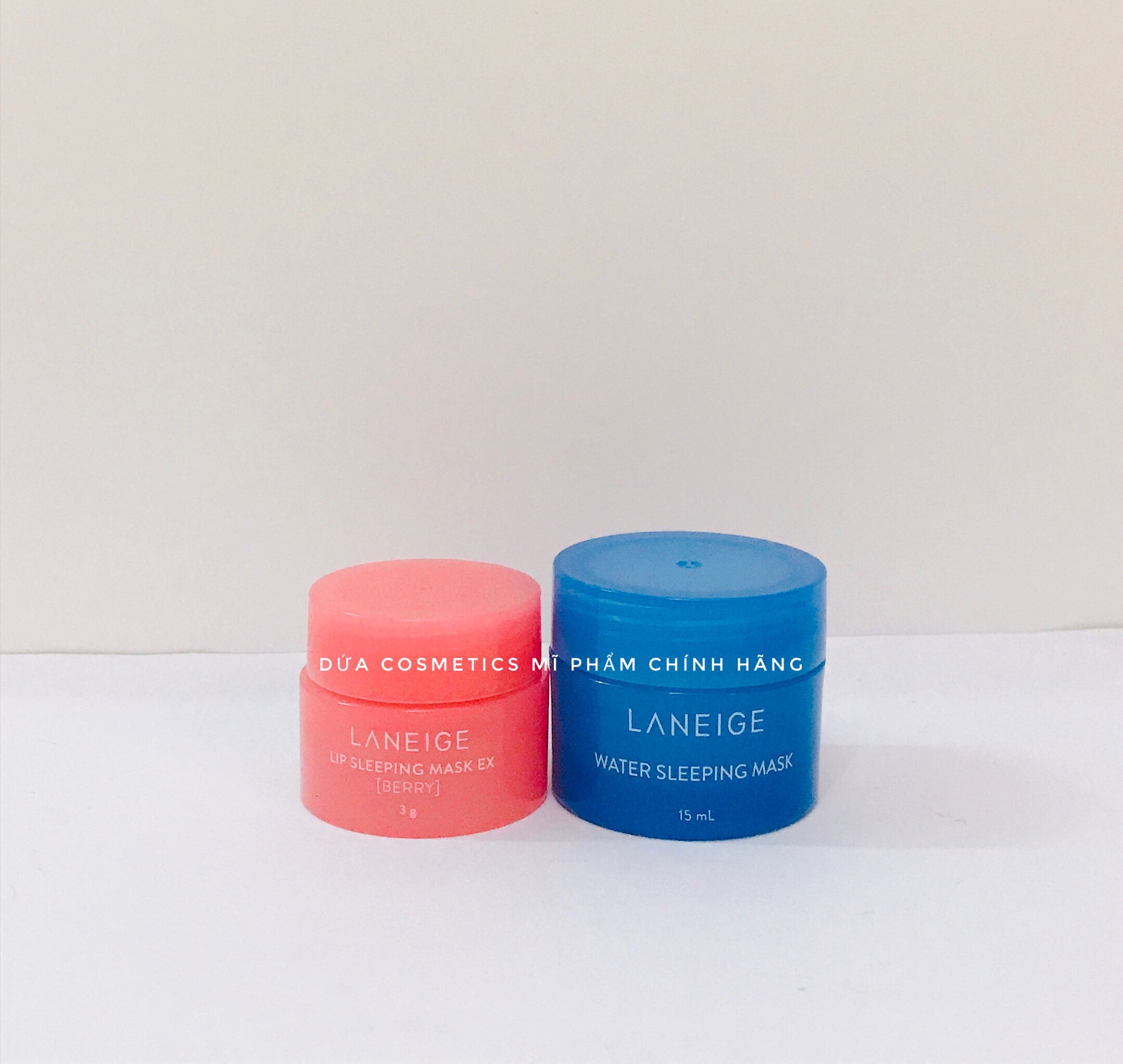 Combo mặt nạ ngủ + ủ môi laneige mini