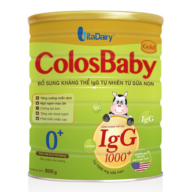 Sữa bột colos baby gold 0+ 800g