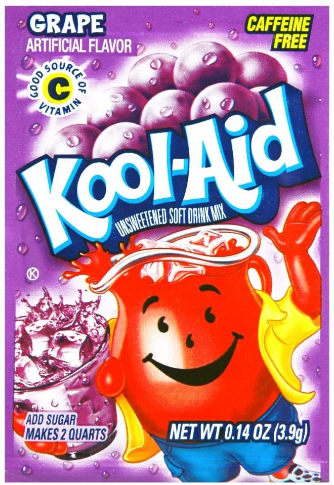 Bột pha nước trái cây Kool Aid vị nho gói 3.9g