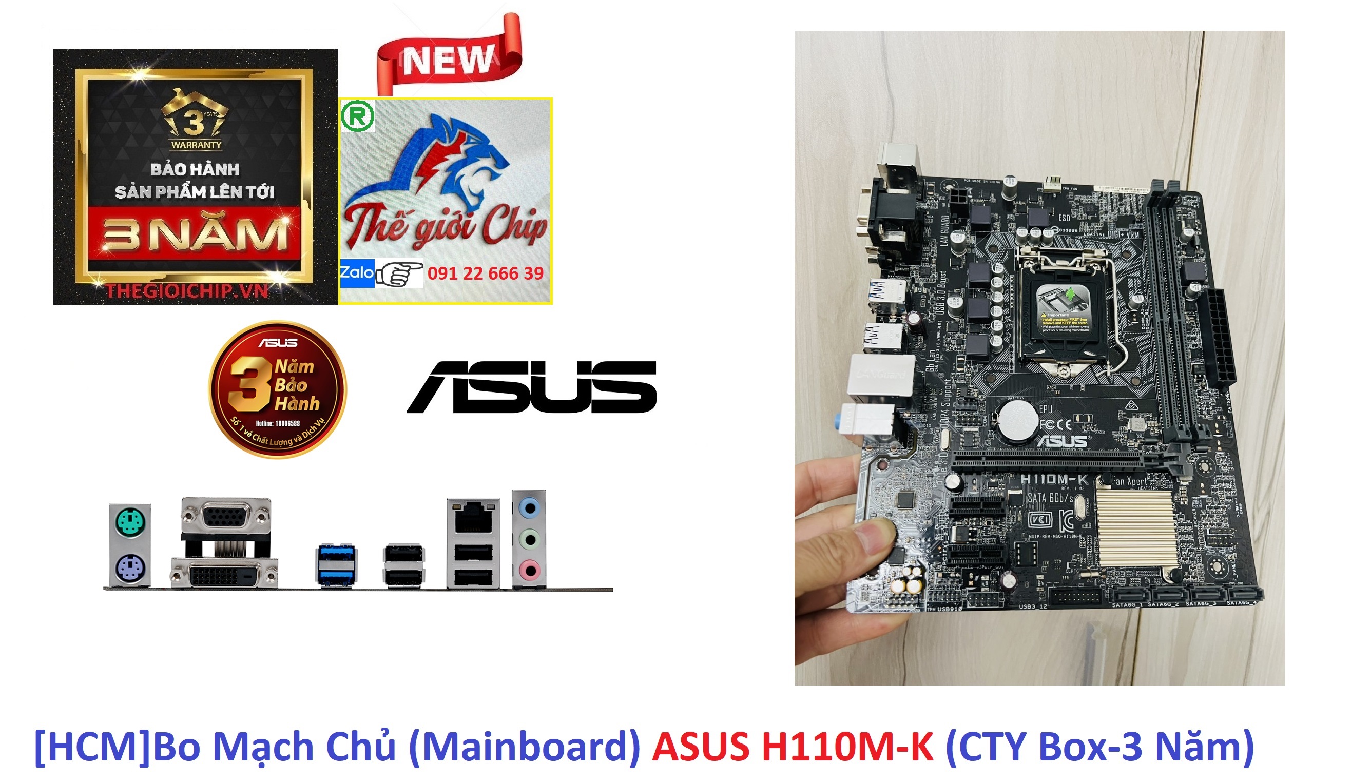 Bo mạch chủ asus h110m-k