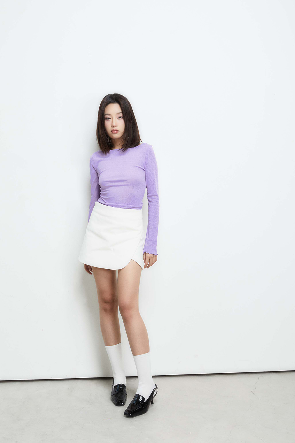 Dottie - áo thun tay dài cổ thuyền hở lưng t0652