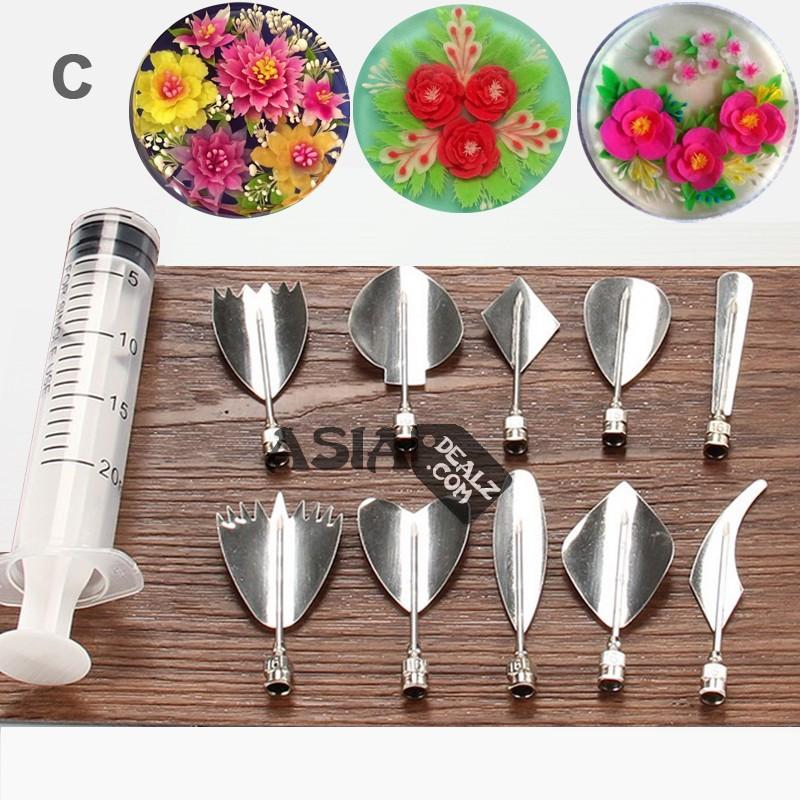 Bộ dụng cụ làm thạch rau câu 3D 10 kim