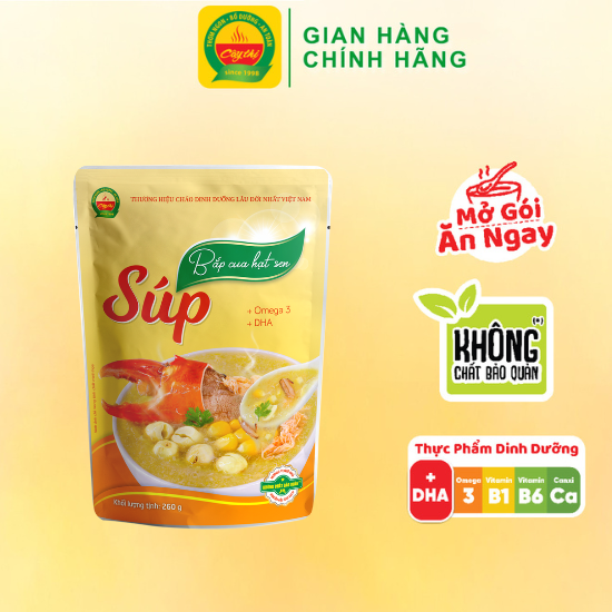 Súp dinh dưỡng bắp cua hạt sen thương hiệu cây thị