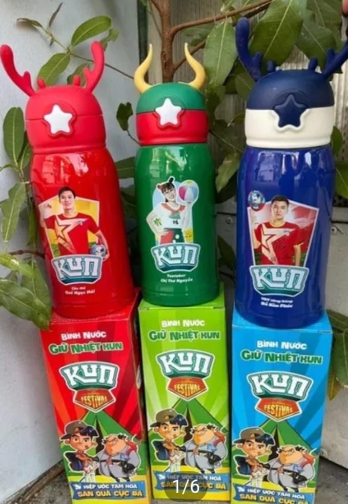 Bình nước giữ nhiệt Kun 500ml- Hàng khuyến mãi từ sữa Kun