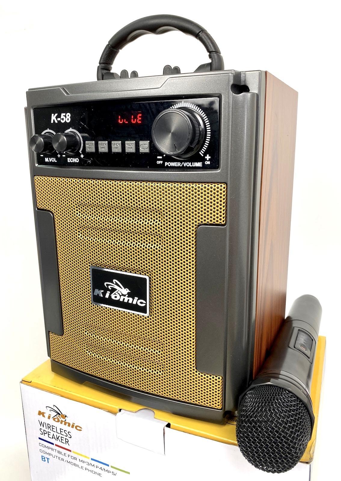 [HCM]Loa Karaoke Kiomic K58 Hát Siêu Hay - Tặng Kèm Mic Không Dây (Ngẫu Nhiên Màu)