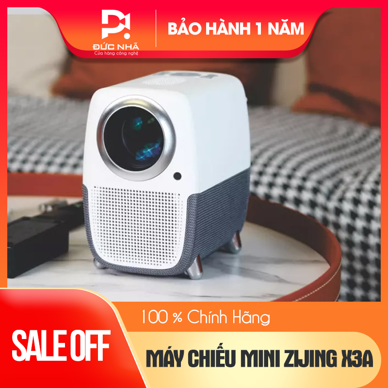 ♀₪№ Máy chiếu mini ZIJING X3A Full HD 1080P - 300 ansi lumens - Android OS 9.0 - Auto focus - Điều khiển giọng nói