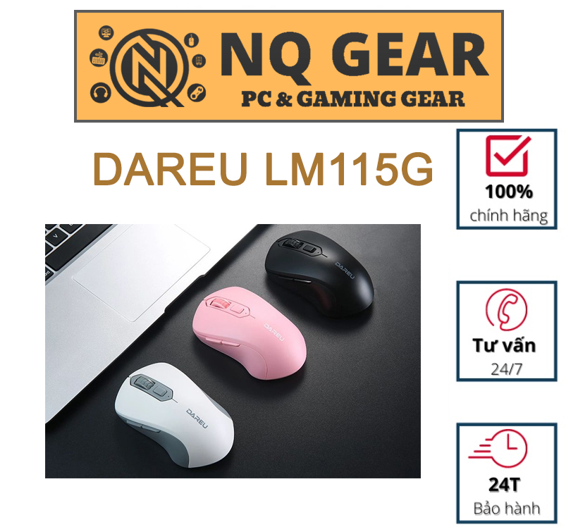 Chuột không dây Wireless gaming Dareu LM115G: Đẳng cấp, tạo nên sự khác biệt trong game- BH 24 Tháng chính hãng
