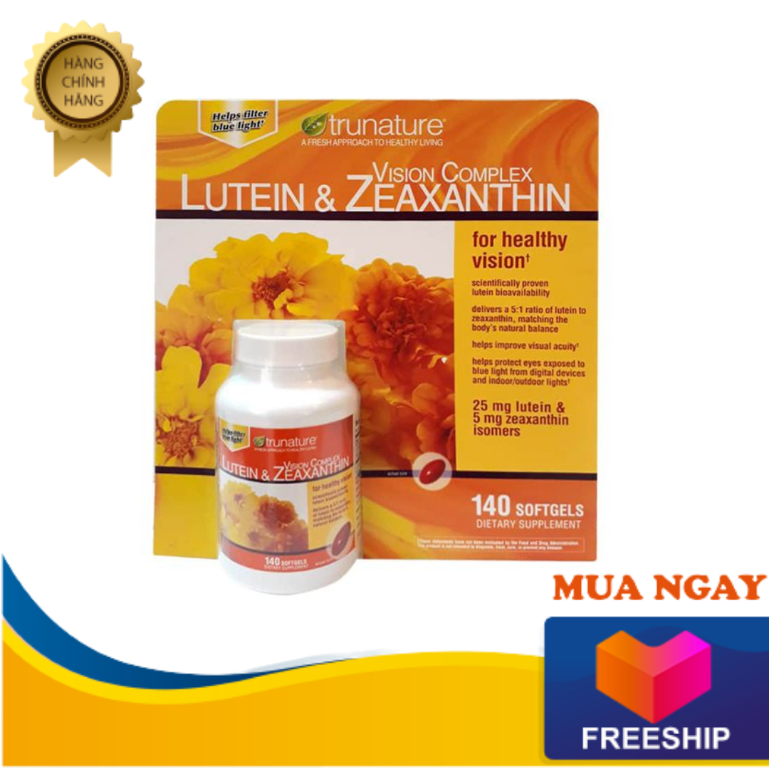 Viên bổ mắt Trunature Lutein & Zeaxanthin Vision Complete Trunature 140v