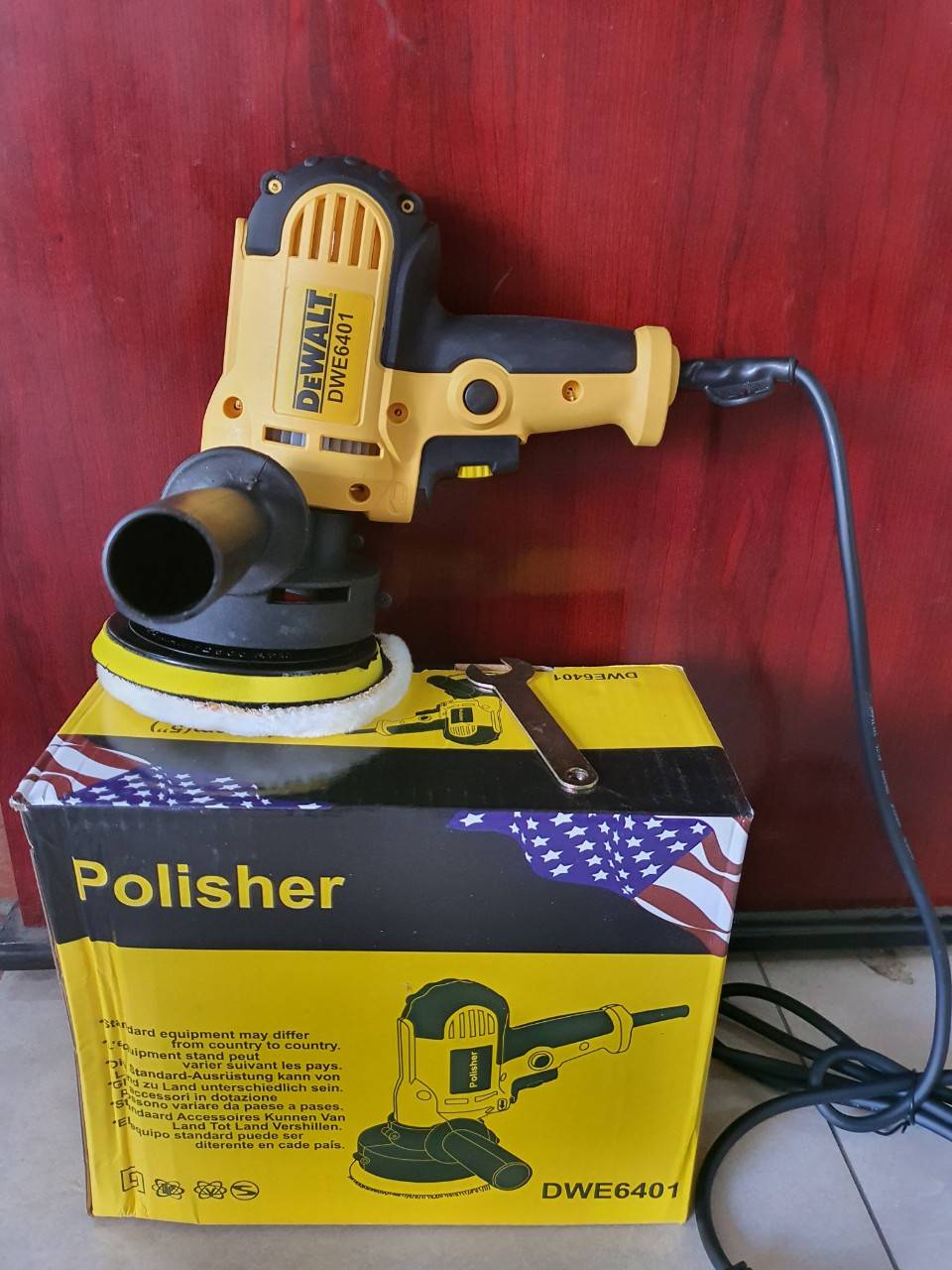 Máy đánh bóng polisher 6401 - 6 tốc độ - máy chà nhám xe hơi, máy đánh nhám tường