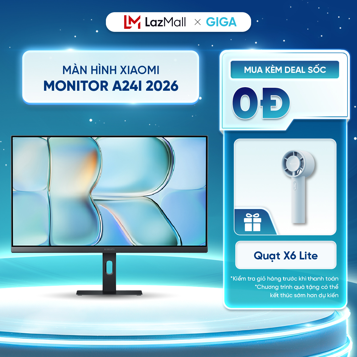 Xiaomi A24I 2026 Ela6416Eu 23.8Inch Full Hd Computer Screen - Ips Panel - Reduces Blue Light Giá 2,390,000 Đồng*Miễn phí vận chuyển