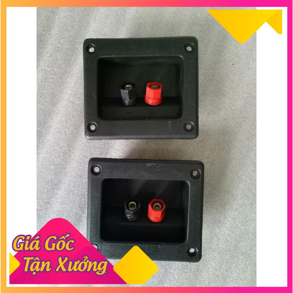 2 cái trạm loa vuông cọc xoáy 8x9cm -điện tín audio