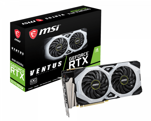 Card đồ hoạ Geforce rtx 2070 super ventus oc, cấu tạo chắc chắn, bền bỉ, hoạt động ổn định, đảm bảo hàng giống với mô tả, có xuất xứ rõ ràng
