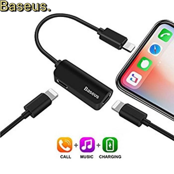 Jack chuyển đổi Tai nghe iphone L37 cổng lightning vừa nghe vừa sạc hỗ trợ míc vừa đàm thoại Cáp chuyển đổi lphone Sạc Vừa Nghe Cho Iphone7 7plus 8 8plus X XS 11(Jack chuyển đổi )