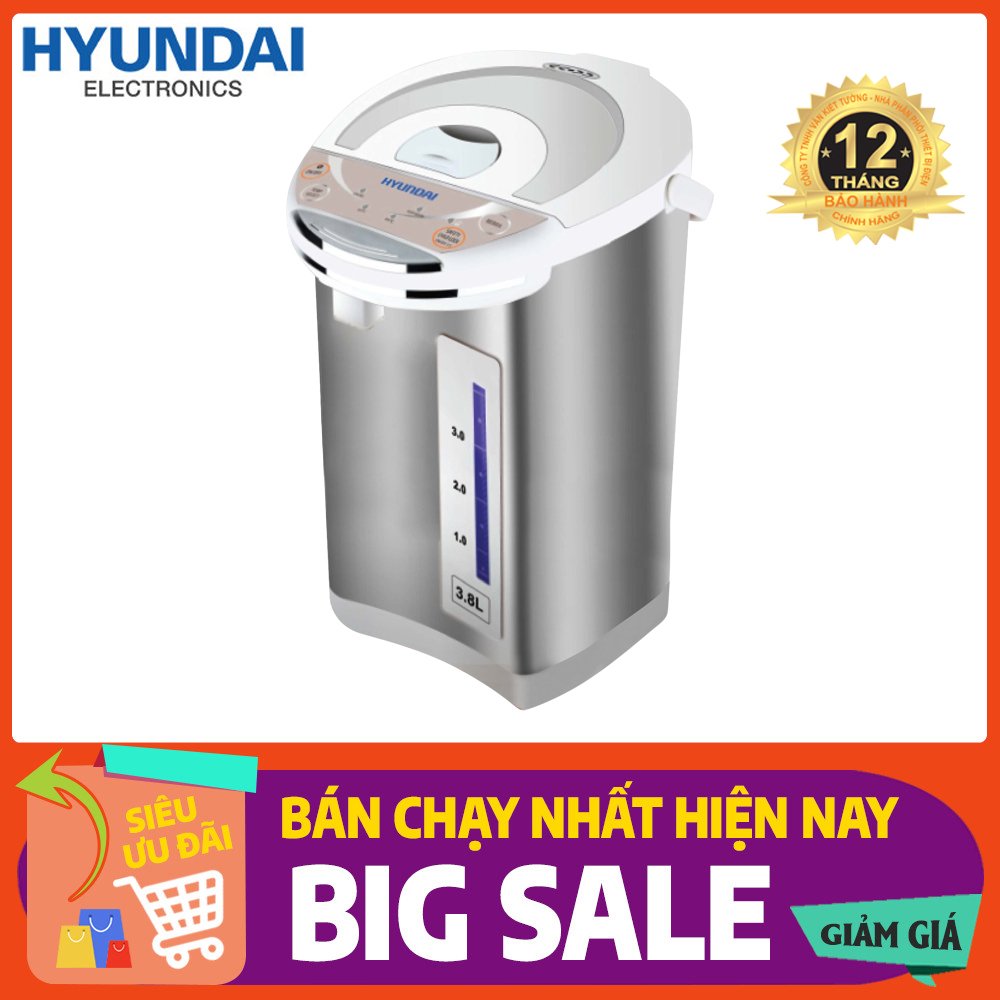 Bình thủy điện 3.8l Hyundai HDE 5100 - hàng chính hãng, nhiều chế độ nhiệt phù hợp với mọi nhu cầu
