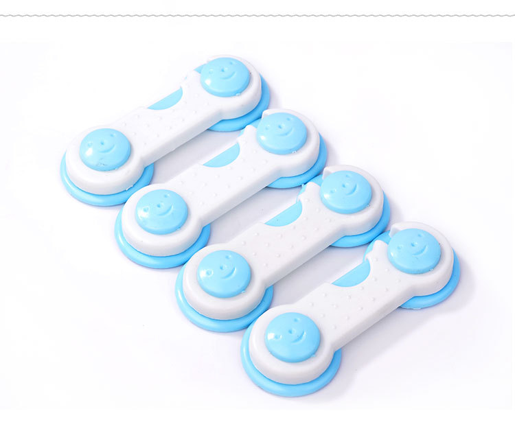 HCM]Dụng cụ khóa tủ an toàn cho bé tránh kẹt tay - Khóa tủ cơ lê - Khóa tủan toàn - Bộ chốt khóa cửa tủ ngắn kéo loại ngang an