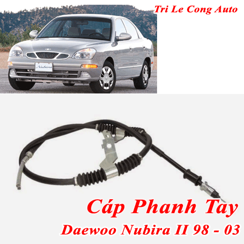 Daewoo Nubira Ii 1998–2003 Handbrake Cable | A16Dms 1.6 | Left Right Righteous Companion | Floor Number at Giá 846,000 Đồng*Miễn phí vận chuyển