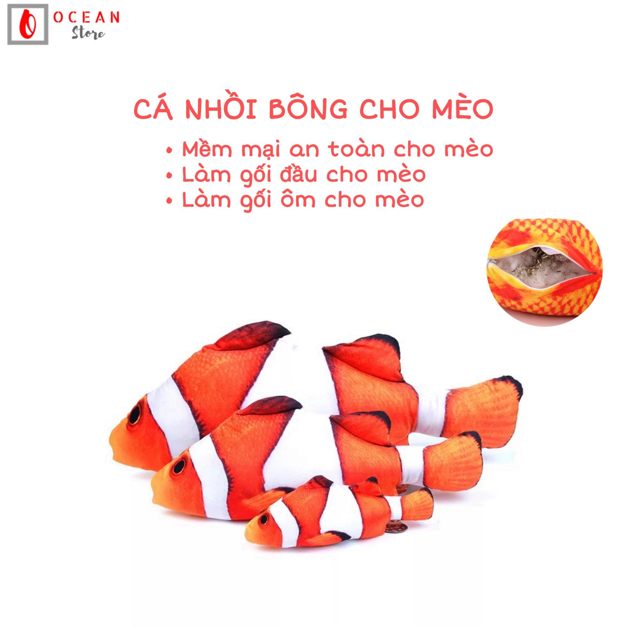 Đồ chơi cá nemo nhồi bông kèm Catnip cho chó mèo - Đồ chơi cho chó mèo