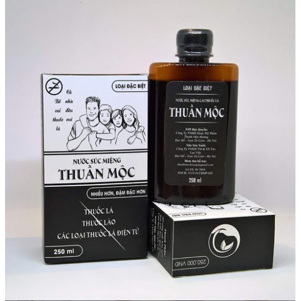 Nước súc miệng cai thuốc lá, thuốc lào thuần mộc thanh mộc hương 250ml - mikistore - cai thuốc dễ dàng, hiệu quả, thành phần thảo dược an toàn cho sức khỏe