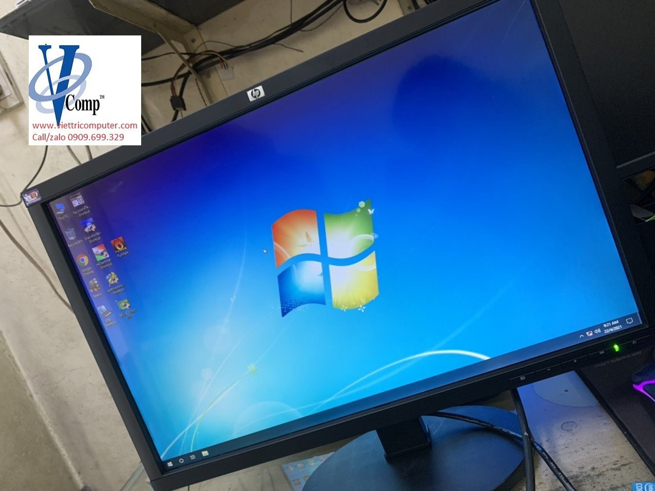 [HCM]Màn hình HP LA2205wg Black 22 in 5ms Widescreen hàng Mỹ về renew full thùng xốp Bảo hành 1 năm. Tặng dây nguồn và cáp