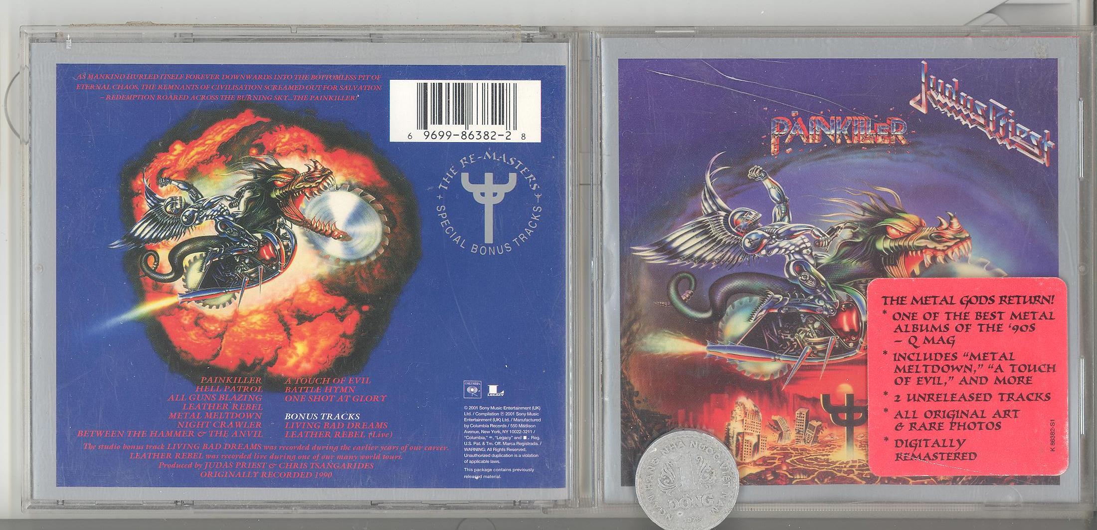 stereomate - Đĩa nhạc - CD gốc:  Judas Priest - Painkiller [new sealed]