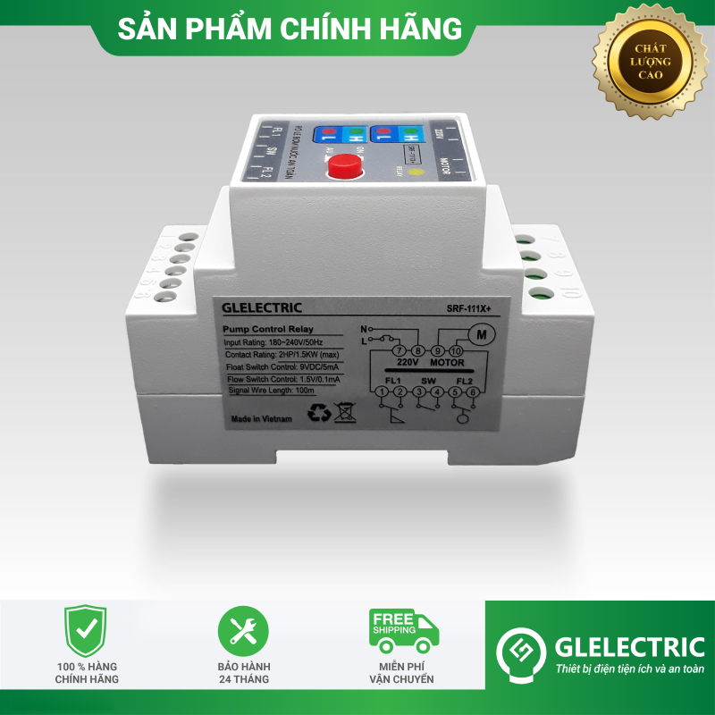 Rơ le phao điện an toàn /chống cạn/ báo mức nước - srf-111x plus