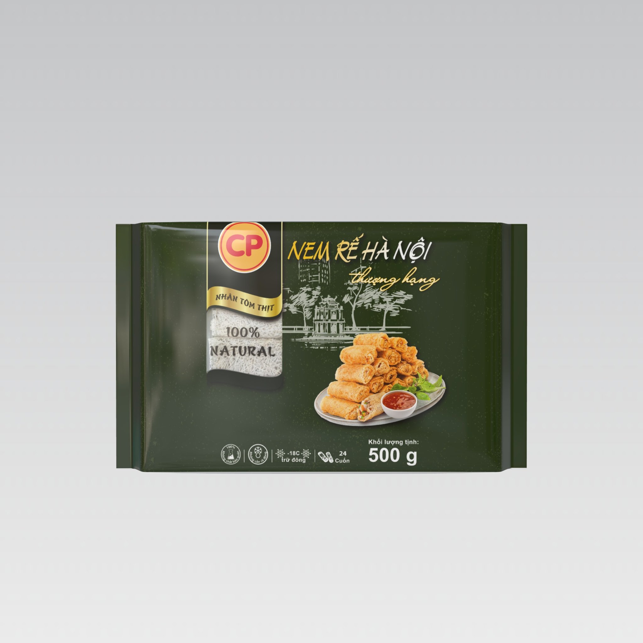 Nem Rế Hà Nội thượng hạng truyền thống/tôm thịt - xúc xích tươi CP