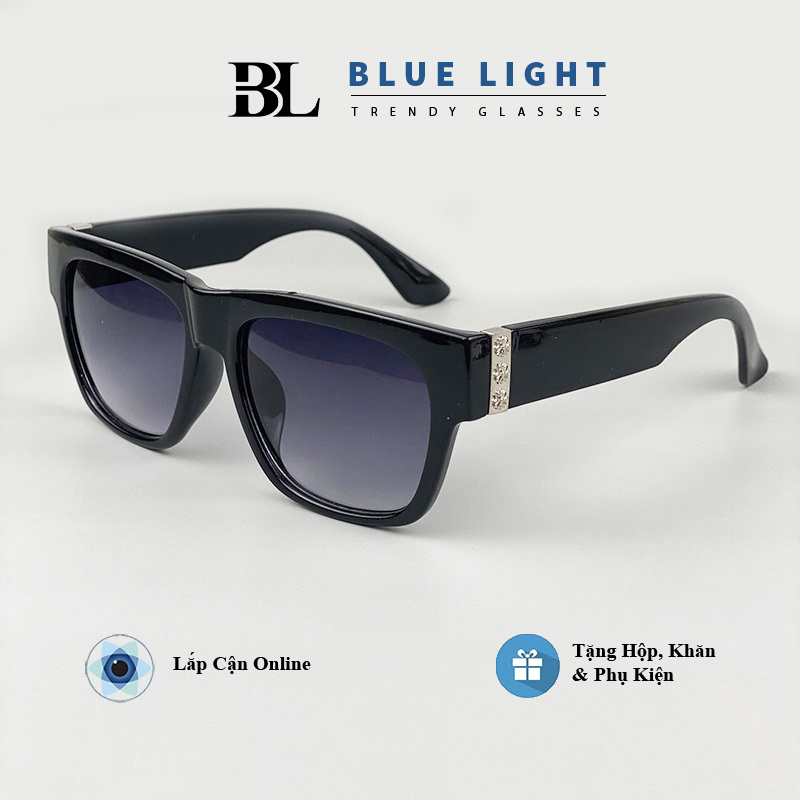 Kính râm, kính mát nam nữ chrome heart mắt vuông to bản cá tính - blue light shop
