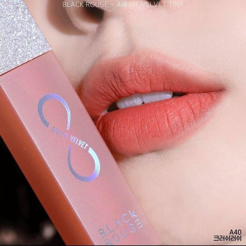 SON BLACK ROUGE AIR FIT VELET TINT SEASON 8 A40 Crush Lush – Màu Hồng San Hô chính hãng Hàn Quốc