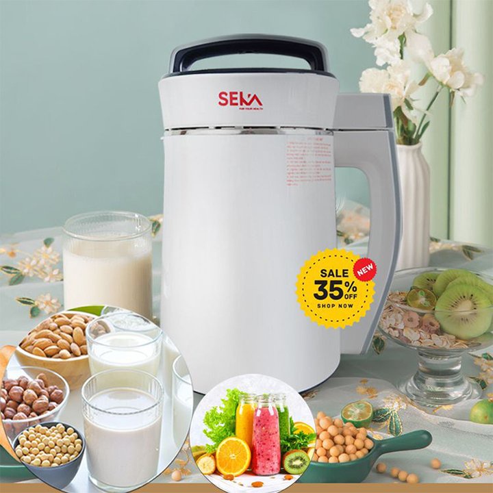 May xay sua hat, máy làm sữa hạt seka, máy xay nấu đa năng kiêm nồi nấu cháo chậm công nghệ đức, dung tích 1.8l, công suất 700w, chất liệu thép không gỉ - bảo hành 12 tháng