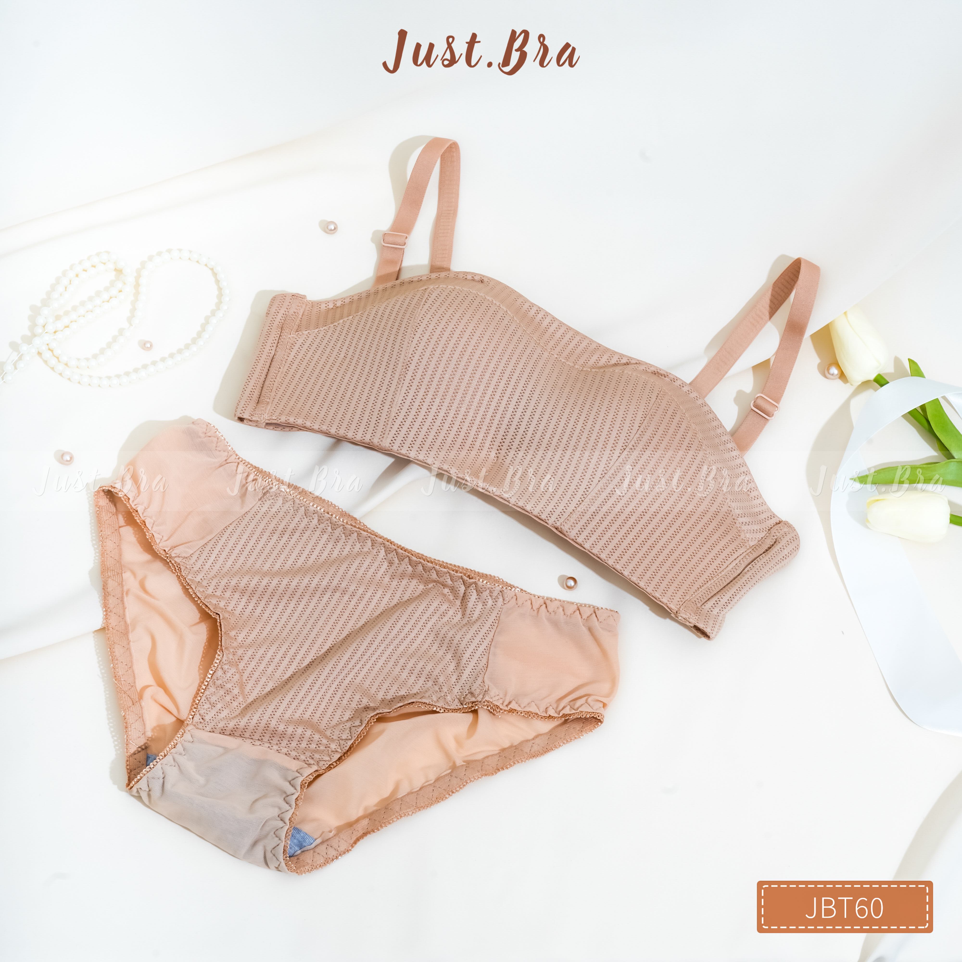Set bra quây Just Bra không gọng mút dày nâng đẩy ngực quyến rũ JBT60