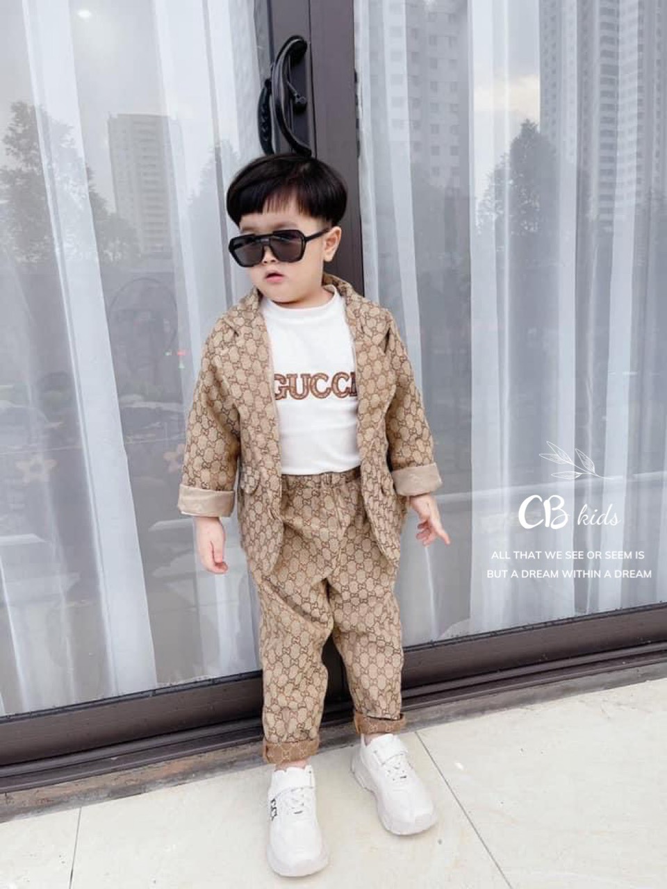 Sét vét gu cì 3ct bé trai thu đông sành điệu sang xịn 8-20kg