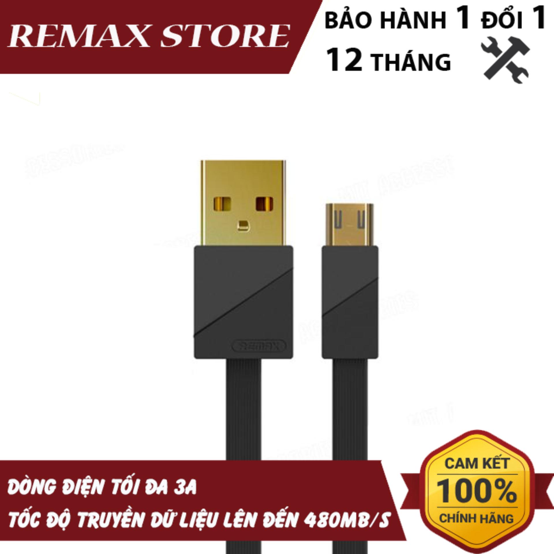 Cáp sạc nhanh cổng microusb remax quick charging 3a data rc-048m
