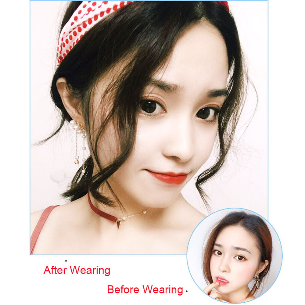 Tóc Mái Tổng Hợp Tự Nhiên Cho Nữ, Pháp Pha Trộn Clip Trong Phần Mở Rộng Tóc Tóc Mái Giả Tóc Side Fringe