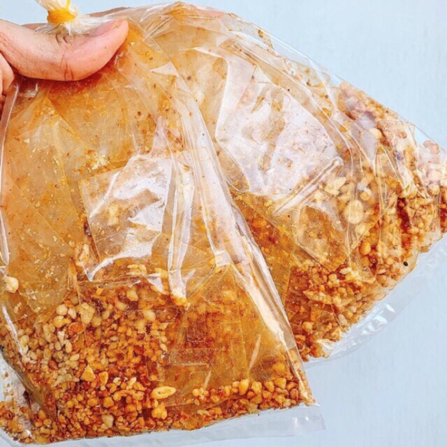 100 bịch Bánh tráng Xì ke Muối nhuyễn Tỏi Bánh Tráng Trộn SIÊU NGON