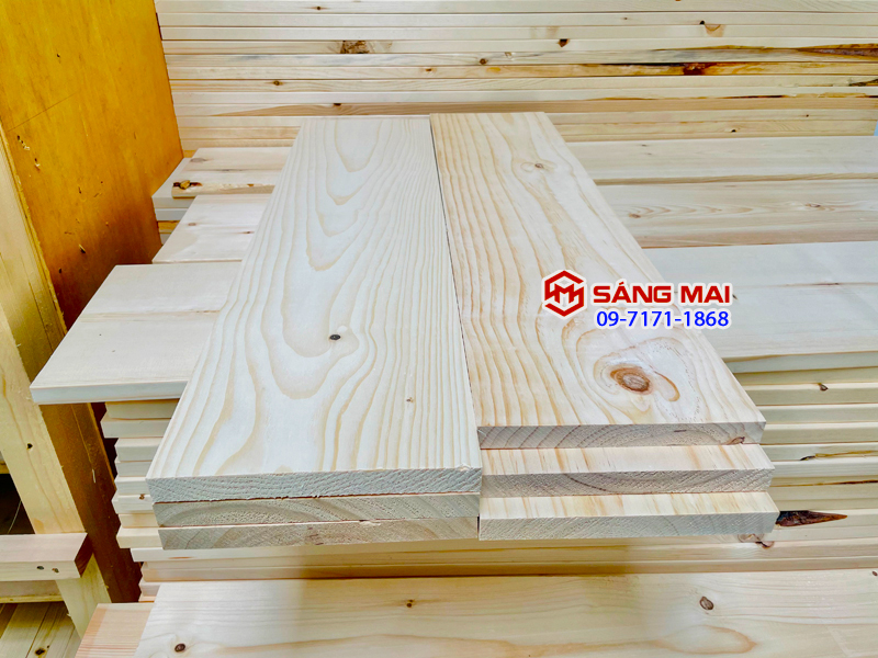 [MS89] Tấm gỗ thông mặt rộng 20cm x dày 2cm x dài 50cm + láng nhẵn mịn 4 mặt