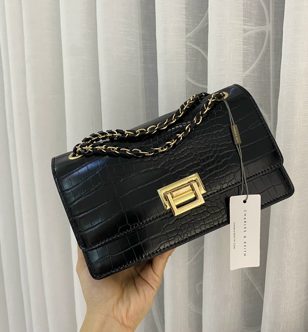 Túi Xách Nữ CNK Khóa Gập Chữ Nhật