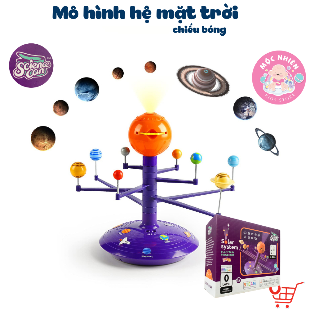 Bộ mô hình chiếu bóng và hệ mặt trời - solar system planetary e projector – topbright