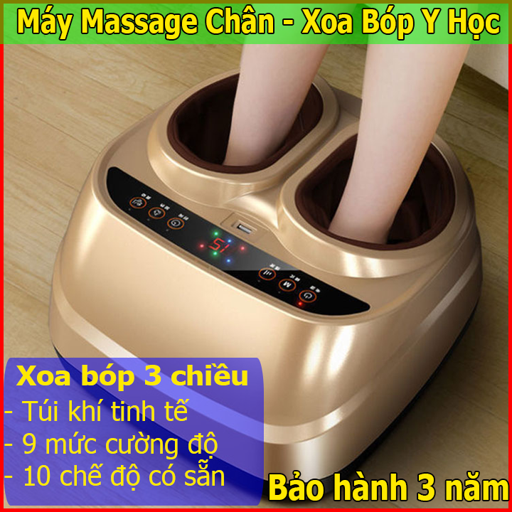 Máy Massage Chân đa năng công nghệ 4.0 - Máy massage bàn chân xoa bóp y học, máy mát xa chân 5 chức năng giảm hoàn toàn mệt mỏi