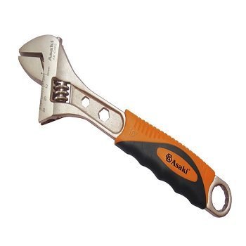 Mỏ lết cao cấpcán bọc nhựa chống trượt asaki ak-0400