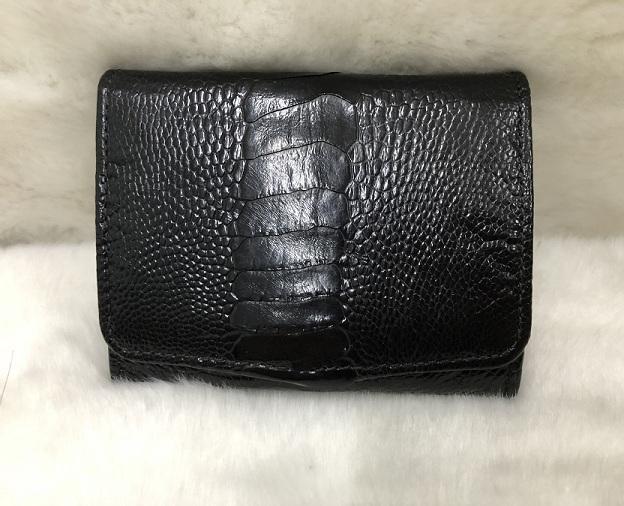 Ví card da chân đà điểu PC01008 - Khatoco