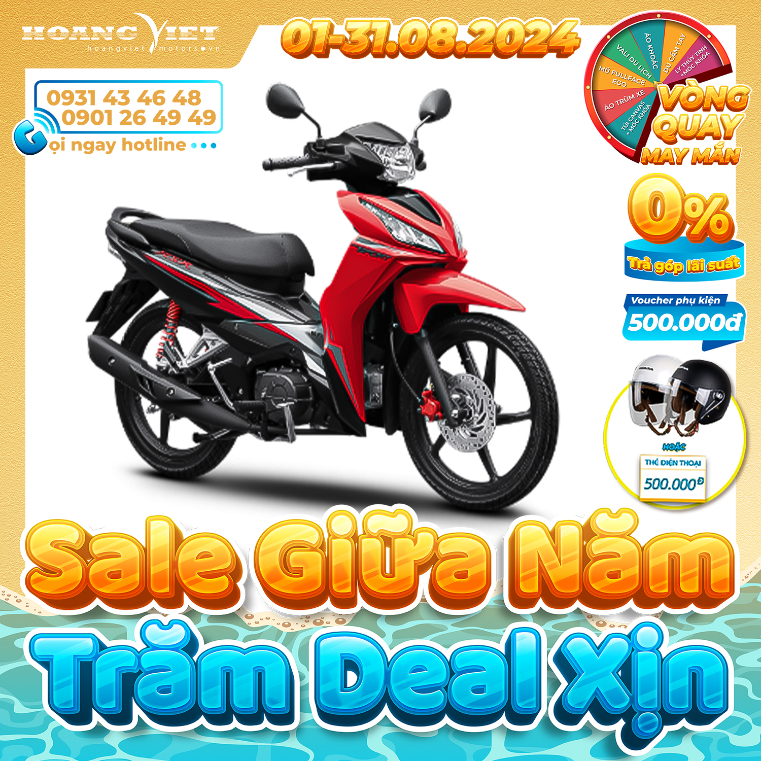 Xe máy honda wave rsx 110cc 2024 - phiên bản thể thao