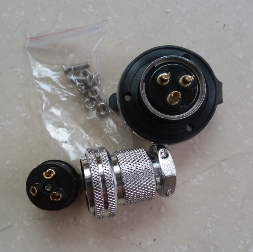 Bộ giắc cắm đực và cái M25 3 chân
