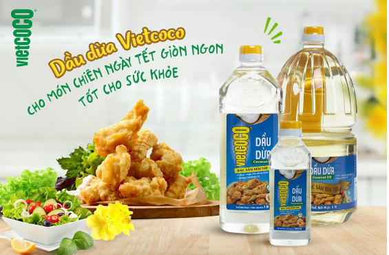 Dầu dừa tinh luyện vietcoco 1L