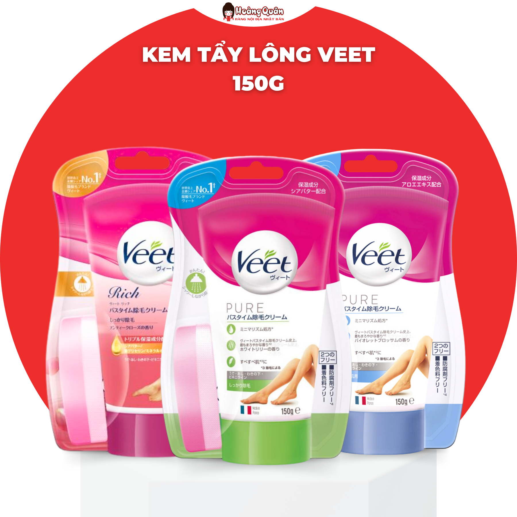 Kem tẩy lông veet 150g