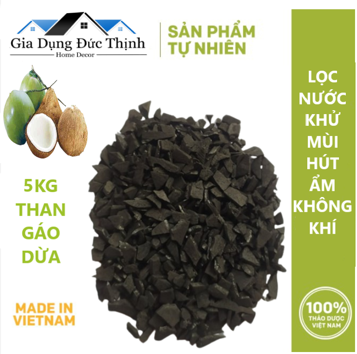 Than gáo dừa lọc nước, lọc khí loại 1