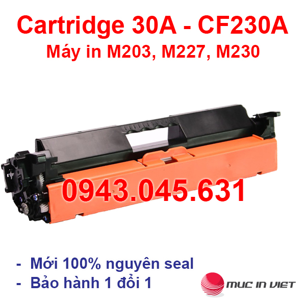 Hộp mực 30A (Có VAT) dùng cho máy in HP LaserJet M203d, M203dn, M203dw, M227sdn, M227fdn, M227fdw, M230fdw, M230sdn - Cartridge CF230A - CRG051 mới 100% Fullbox