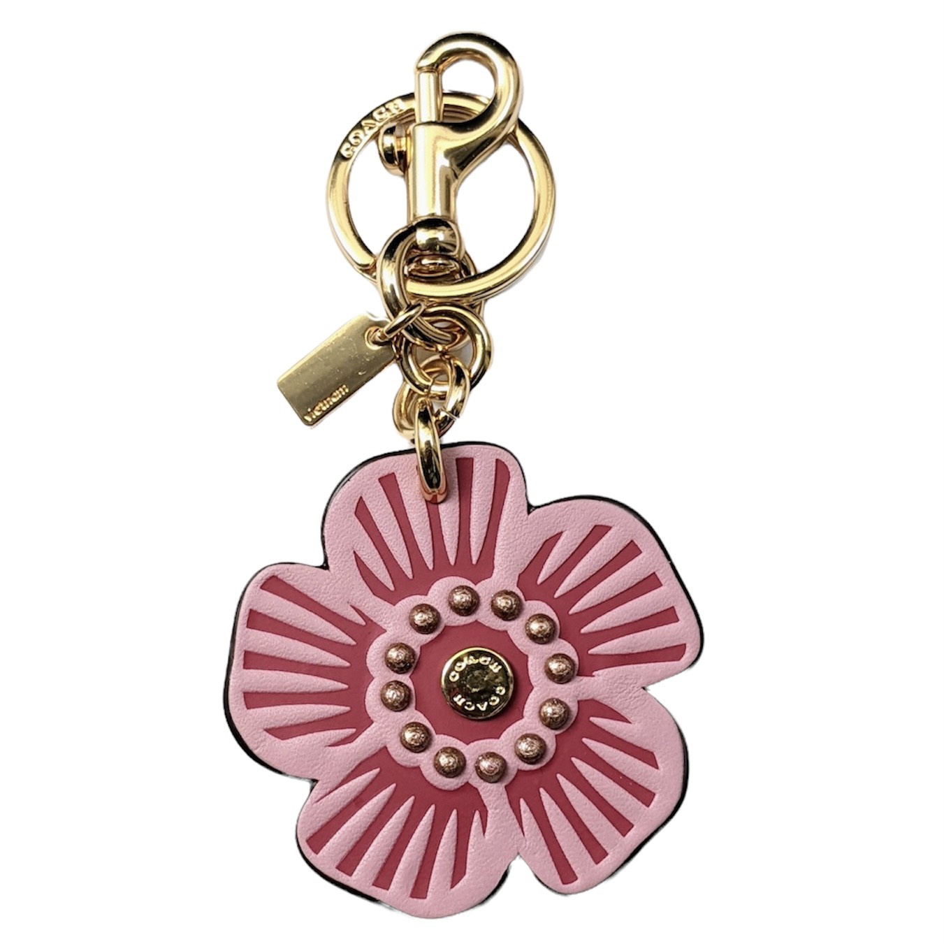 Coach charm hoa hồng chính hãng