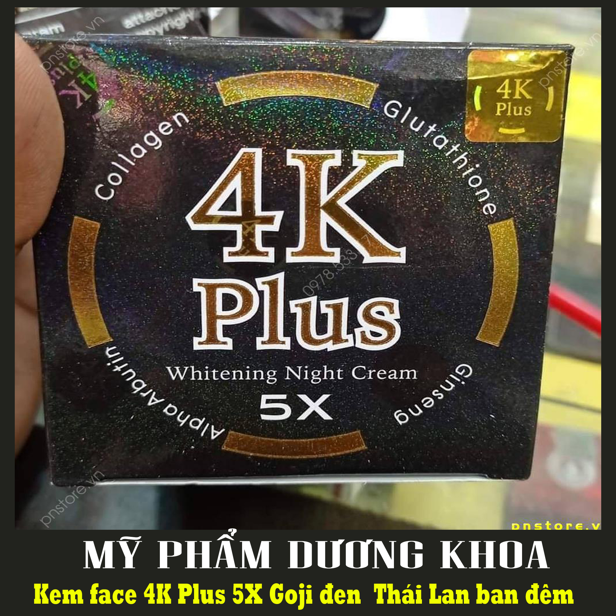 Chính hãng - kem face dưỡng trắng da 4k đen plus thái lan - siêu phẩm kem 4k plus đen face dưỡng trắng da ban đêm dưỡng trắng chuyên sâu thái lan